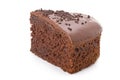 Slice of chocolate fudge cake Royalty Free Stock Photo
