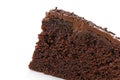 Slice of chocolate fudge cake Royalty Free Stock Photo