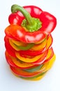 Slice color pepper