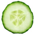 Slice of cucumber Royalty Free Stock Photo