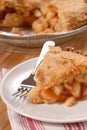 Slice of deep dish apple pie Royalty Free Stock Photo