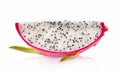 Slice Dragon fruit isolated on white background Royalty Free Stock Photo