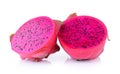 Slice of dragon fruit isolated Royalty Free Stock Photo