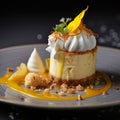 Slice of Exquisite Lemon Dessert