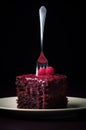 Homemade food delicious tasty red cream chocolate background dessert cake sweet fresh Royalty Free Stock Photo