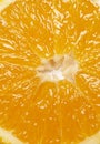 Slice of fresh orange background top view Royalty Free Stock Photo