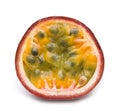 Slice fresh passionfruit