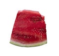 Slice Fresh red watermelon isolated on white background Royalty Free Stock Photo