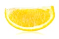 Slice of fresh ripe orange.