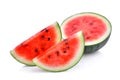 Slice of fresh watermelon isolated on white Royalty Free Stock Photo