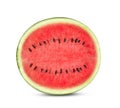 A slice fresh watermelon isolated on white background Royalty Free Stock Photo