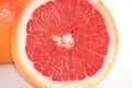 Slice of grapefruit close-up macro copy space Royalty Free Stock Photo
