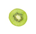 Slice half of juicy kiwi fruit Royalty Free Stock Photo