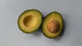 Avocado cut half Royalty Free Stock Photo