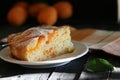 Homemade apricot pie. Royalty Free Stock Photo