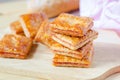 Slice of homemade mini strawberry pie Royalty Free Stock Photo