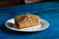 Slice of Irish Apple Cinnamon Streusel Coffee Cake