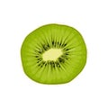 Slice kiwi Tropical fruits isolated