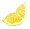 Slice of lemon citrus fruit Royalty Free Stock Photo