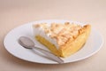 Slice of lemon meringue pie Royalty Free Stock Photo