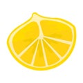 Slice of lemon vector icon.Cartoon vector icon isolated on white background slice of lemon. Royalty Free Stock Photo