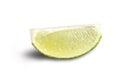 Slice Of Limette Separated Transparent Background Isolated Juice Citrus Royalty Free Stock Photo