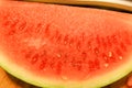 A slice of a mini seedless watermelon Royalty Free Stock Photo