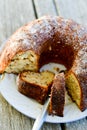 Bundt lemon cake Royalty Free Stock Photo