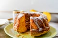 Bundt lemon cake Royalty Free Stock Photo