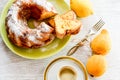 Bundt lemon cake Royalty Free Stock Photo