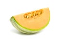 Slice orange cantaloupe melon