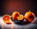 Slice of oranges served in a bowl.