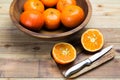 Slice oranges