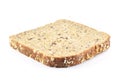 Slice of organic healthy multigrain bread