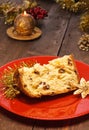 Slice panettone