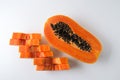 Slice papaya