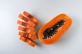 Slice papaya