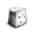 slice parmesan cheese ai generated