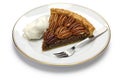 A slice of pecan pie Royalty Free Stock Photo