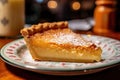 a slice of pie on a plate Royalty Free Stock Photo
