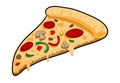 A Slice of Pizza Royalty Free Stock Photo