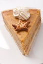 Slice of Pumpkin pie Royalty Free Stock Photo