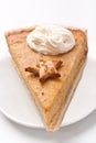 Slice of Pumpkin Pie Royalty Free Stock Photo