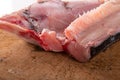 Slice of raw fish