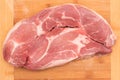 Slice of raw pork meat Royalty Free Stock Photo
