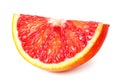 Slice of red blood orange isolated on white background Royalty Free Stock Photo