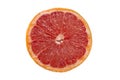 Slice Of Red Grapefruit On A White Background Royalty Free Stock Photo