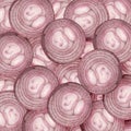 Slice red onions Royalty Free Stock Photo