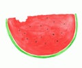 Slice of red watermelon Royalty Free Stock Photo