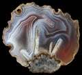 Slice of agate geode from Siberia Russia